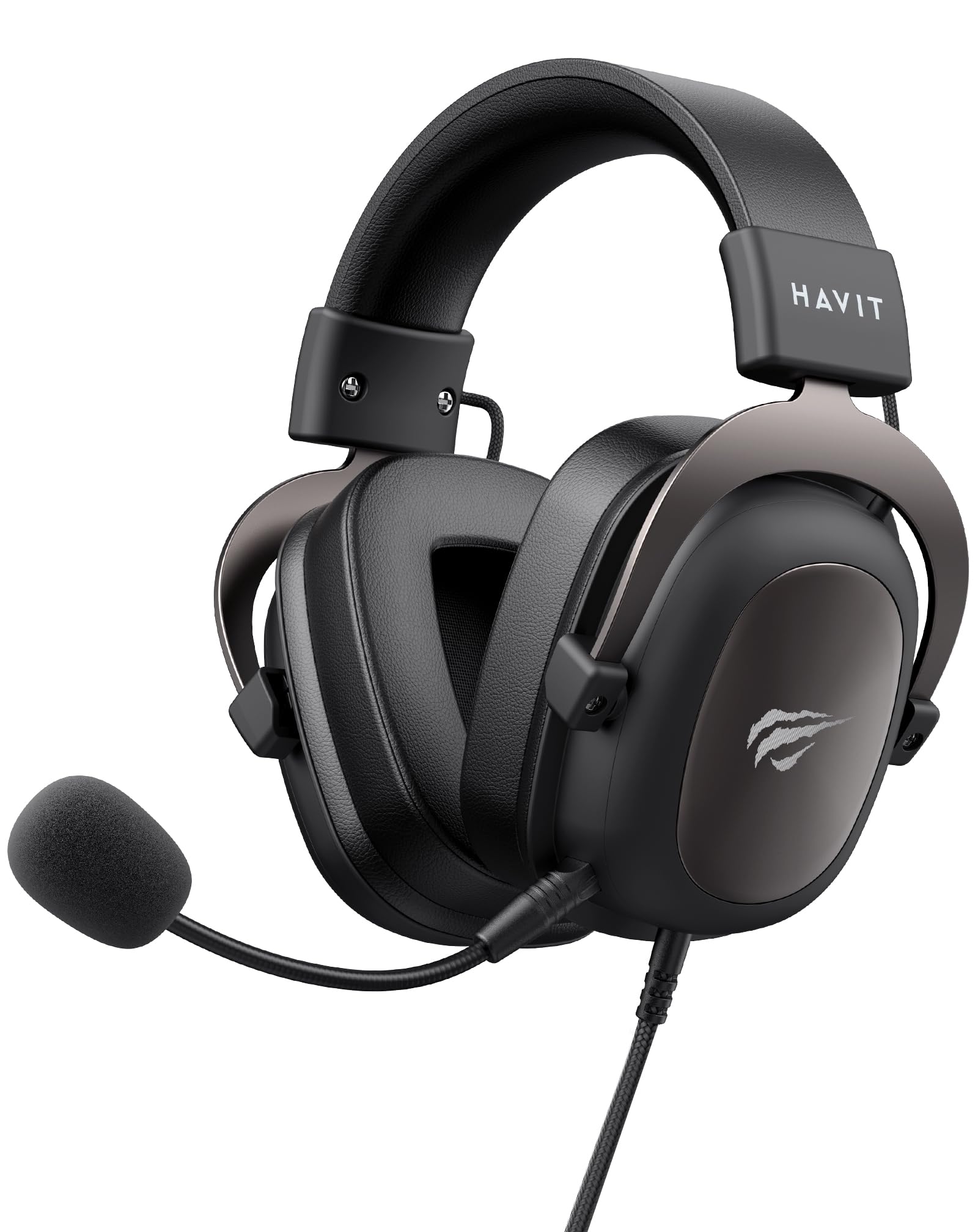 Havit Headphone Fone de Ouvido H2002d, Gamer, com Microfone, Falante 53mm, Plug 3, 5mm: compatível com XBOX ONE e PS4, HAVIT, HV-H2002d