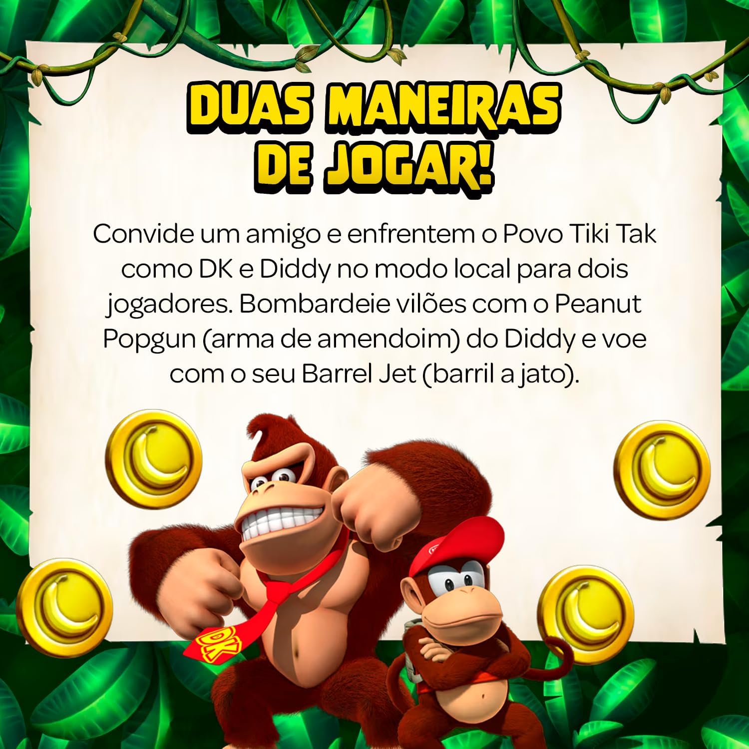 Nintendo, Jogo, Donkey Kong Country Returns HD, Nintendo Switch, Compatível com Nintendo Switch 2