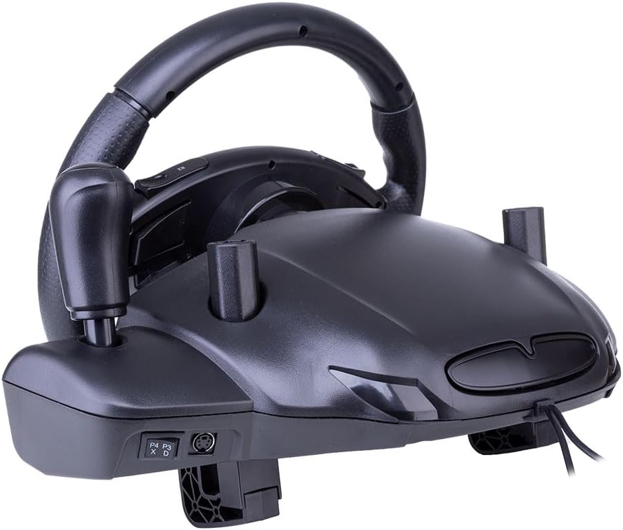 Volante &amp; Pedal Force Driving PS4/PS3/PC/XBOXONE/XBOX360 Preto Dazz