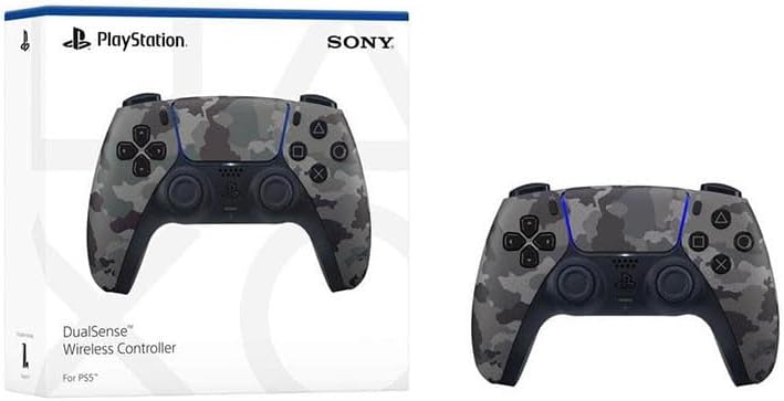 Controle Sem Fio Dualsense PlayStation 5 Cinza Camuflado