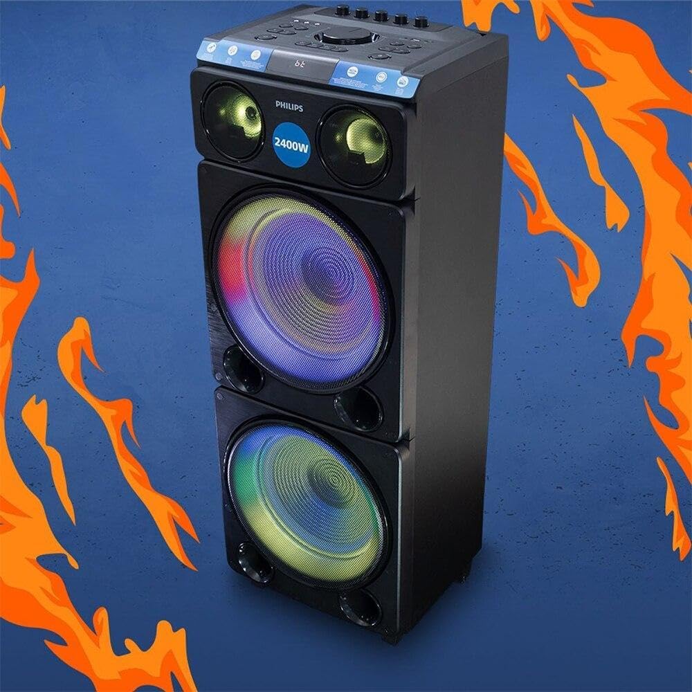 CAIXA DE SOM BLUETOOTH 5.3 TWS PARTY SPEAKER 2400W - TAX5509