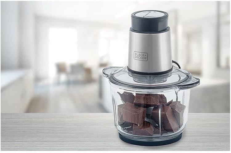 BLACK+DECKER Processador de Alimentos Antiaderente em Inox, Gourmand Gris, Modelo MP300G, 220V
