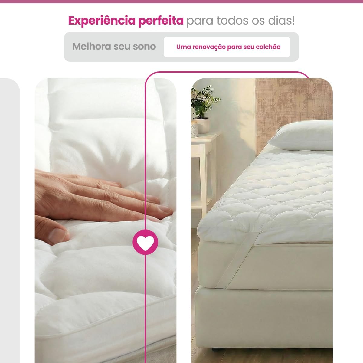 Pillow Top Ortobom Premium Conforto de Hotel em Casa Capa Lavável (Queen)