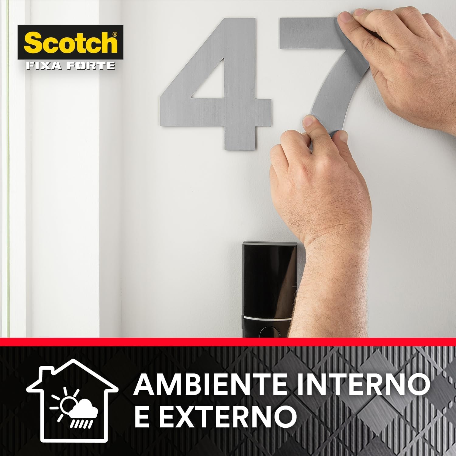 Scotch, 3M, Fixa Forte, Fita Dupla Face, Fixação Extrema, 24mm x 2m