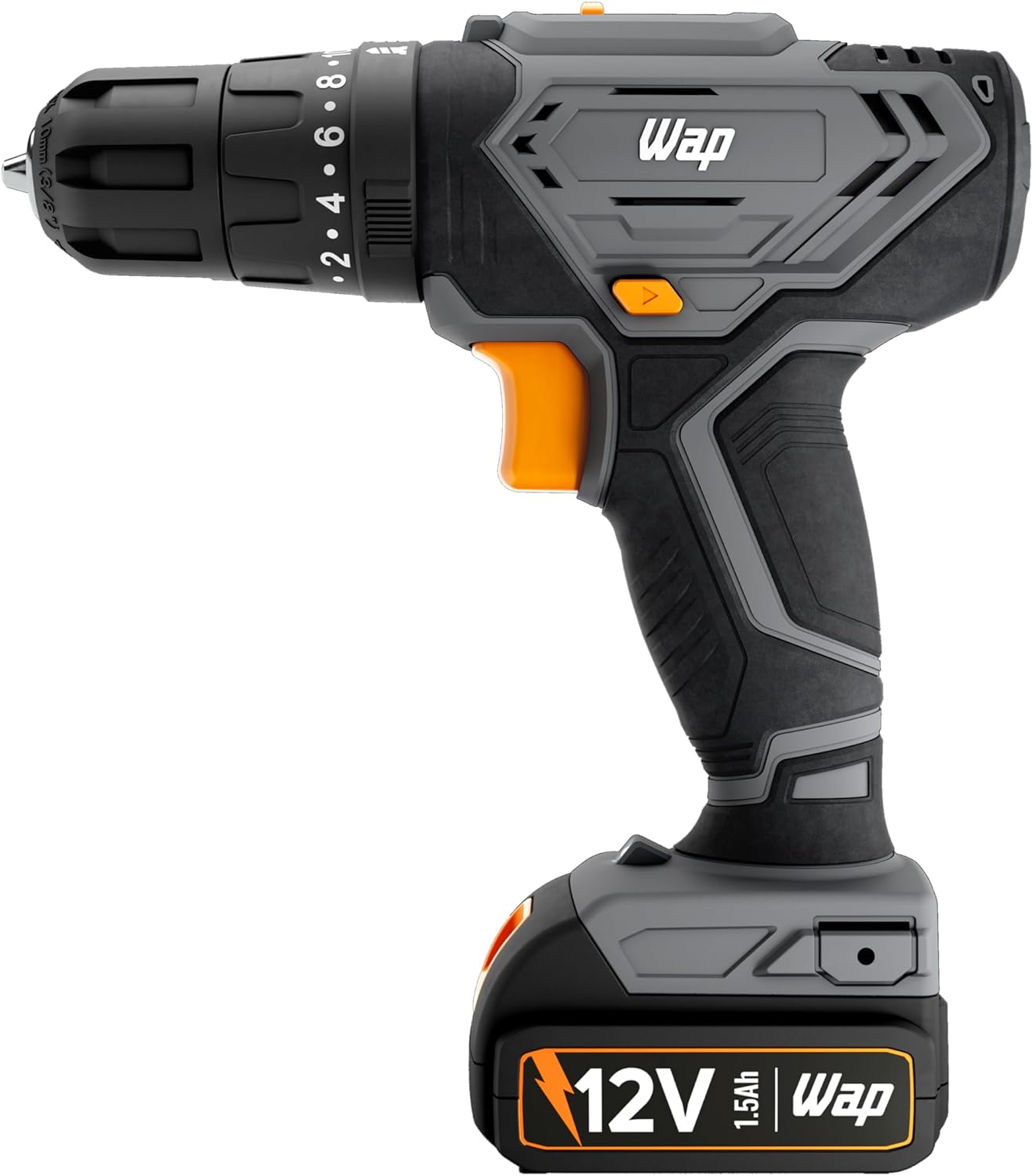 WAP Parafusadeira Furadeira de Impacto à Bateria 3/8" 12V WF 12K4.2 com 18 Níveis de Torque e Kit Acessórios e Maleta
