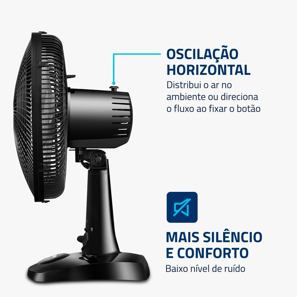 MONDIAL Ventilador de Mesa 30cm Super Power, Preto, 60W, 220V - VSP-30-B