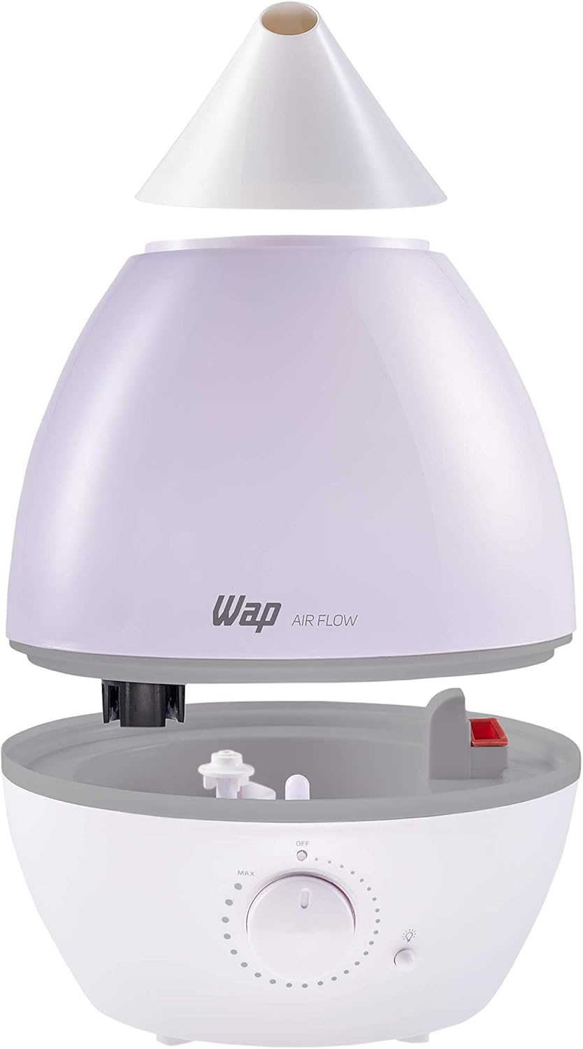 WAP Umidificador de Ar AIR FLOW com Luminária e Difusor de Aromas, 4 Litros, Autonomia de até 12 horas, 20W Bivolt