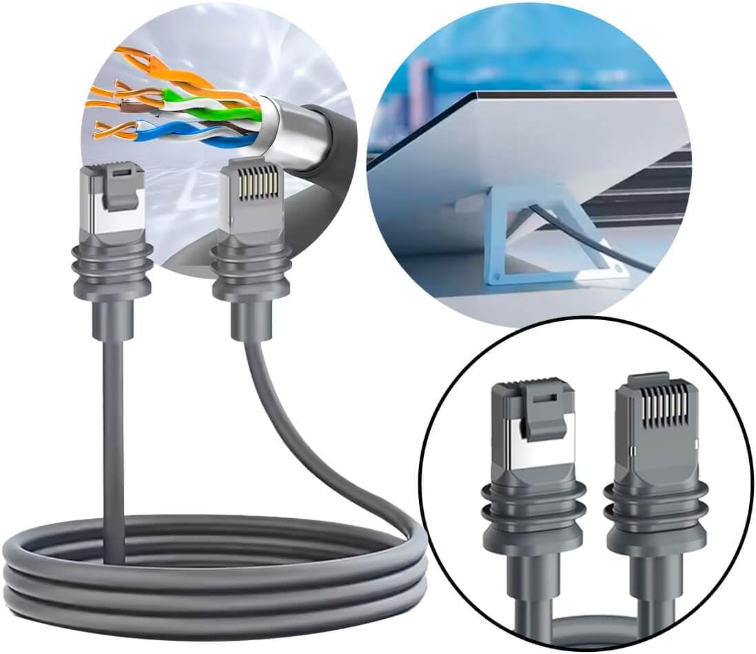 Cabo Starlink Gen 3 de 30,5 m, à prova d'água, substituição de satélite, padrão V3, cabo externo para antena de satélite retangular Starlink Gen3