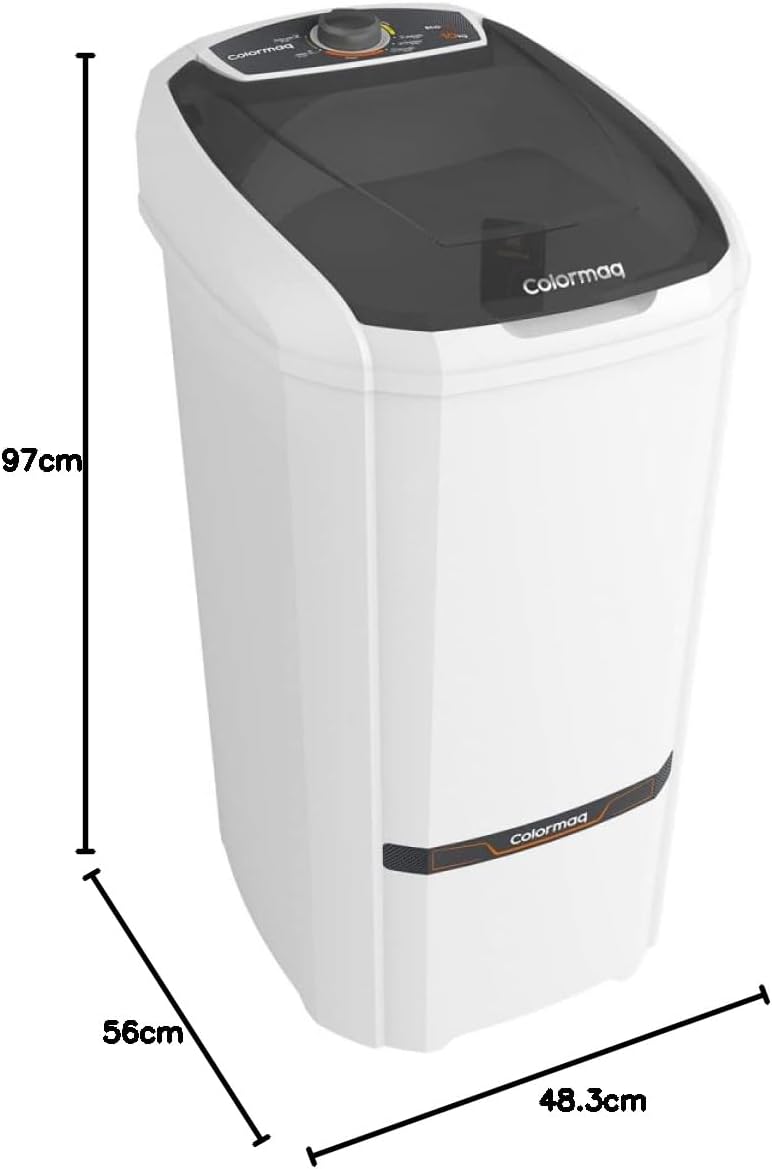 Colormaq Maquina de Lavar Roupa Semi Automatica Tanquinho 10kg LCS10 Branco 220v