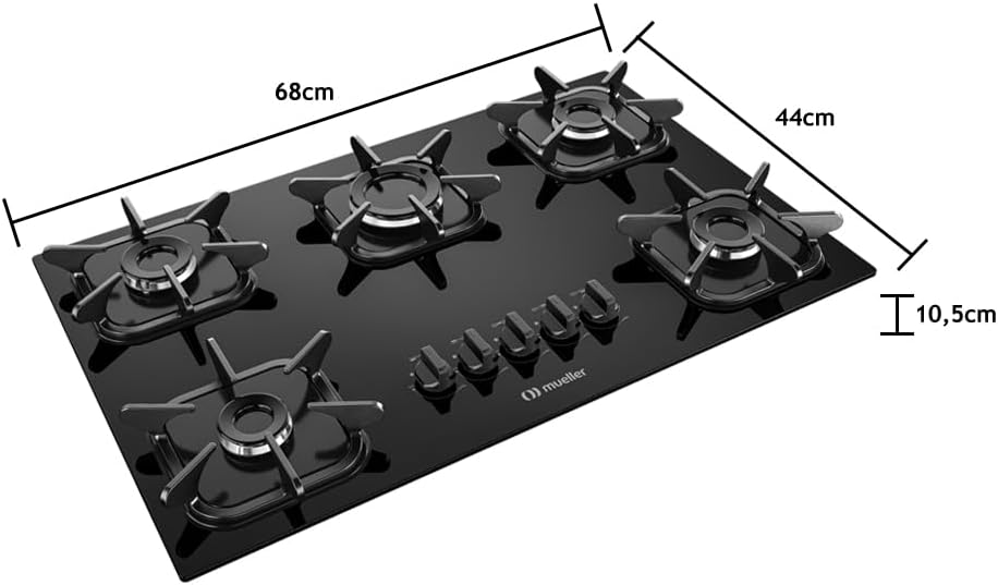 Cooktop 5 Bocas Mueller Bivolt G5