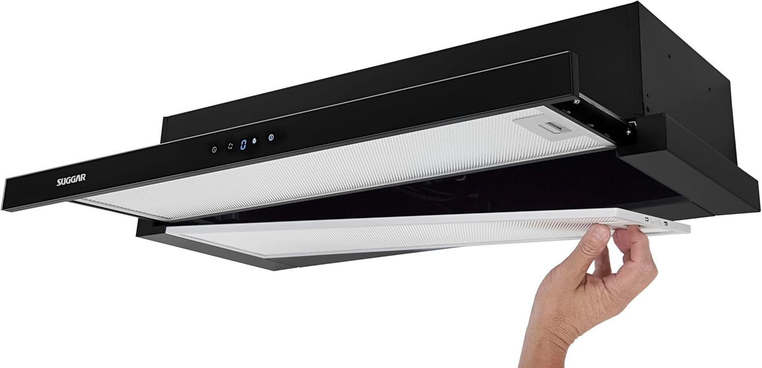 SUGGAR DEPURADOR DE AR SLIM TOUCH DE EMBUTIR 60CM PRETO 110V DE61THPT