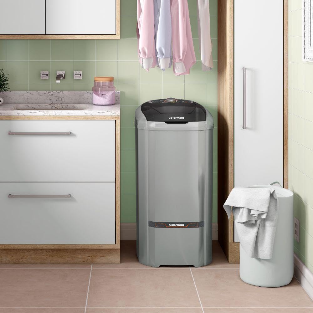 Colormaq Máquina de Lavar Roupa Semiautomática Tanquinho 15 KG LCS 15 Prata 127V