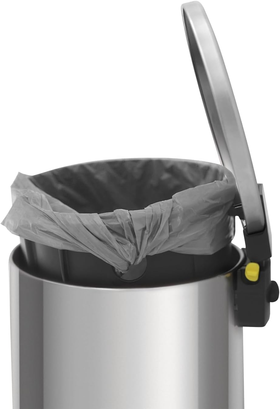 Lixeira com Pedal Tramontina Loop em Aço Inox com Acabamento Polido e Balde Interno 20 L
